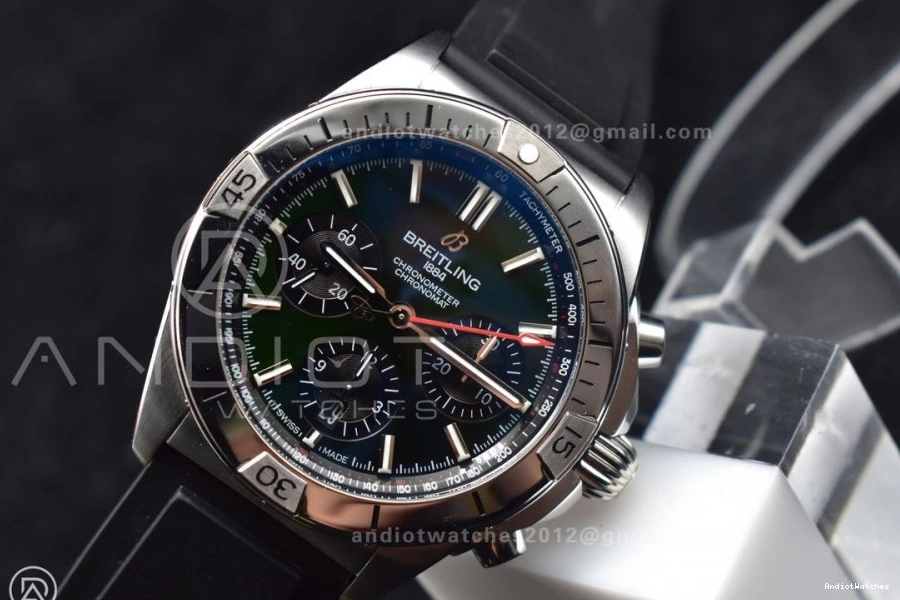 B01 A Chrono BLS Navitimer LE Version 1:1 SS Thermal L-Green Blk Best 430 43mm 0717